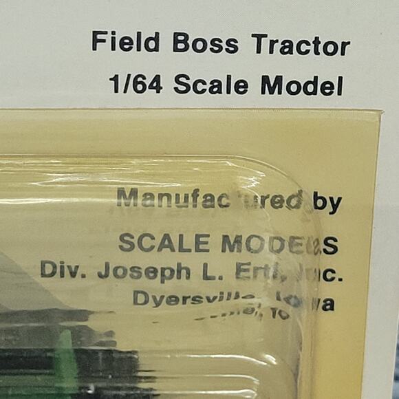 Vtg Scale Models WFE 1/64 Scale Oliver 1755 plastic n/frontend tractor green - Picture 4 of 9